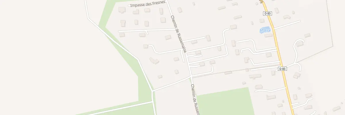 Plan du 106 Che de Russemaine au Bosc du Theil
