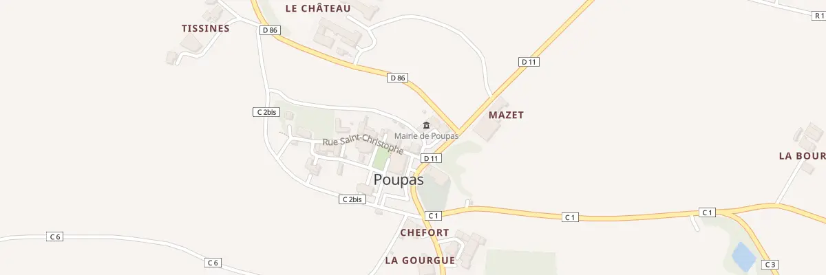 Plan du 5044 Le Village à Poupas