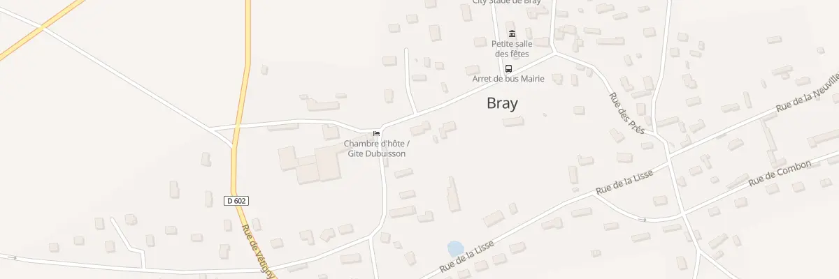 Plan du 1 Rue des Ecoles à Bray