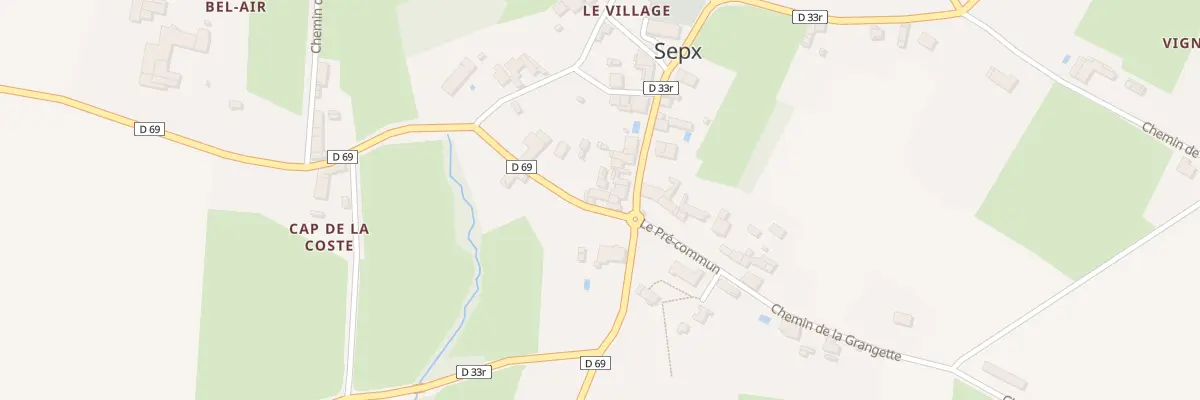 Plan du 39 Le Village à Sepx