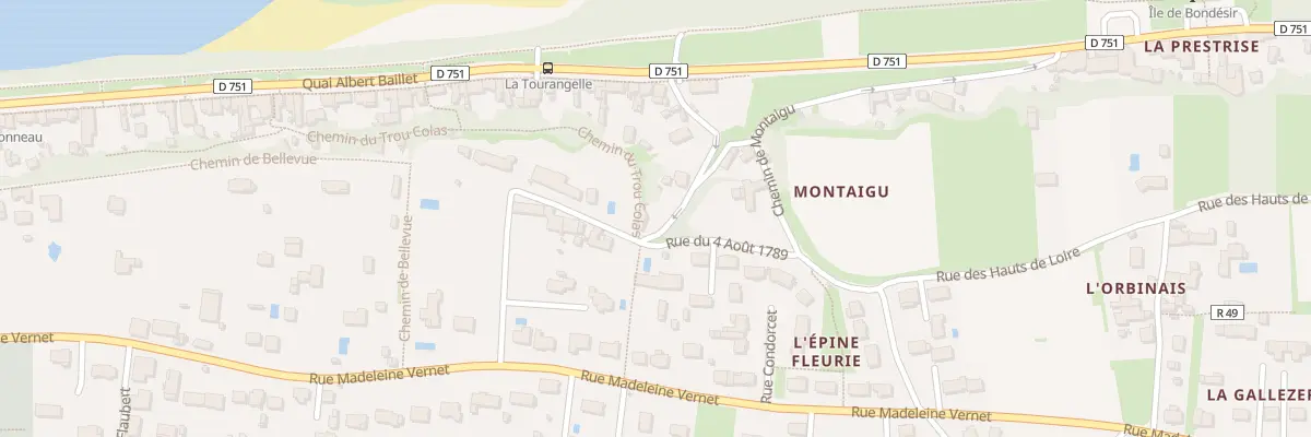 Plan du 4B Che Tourné à Montlouis-sur-Loire