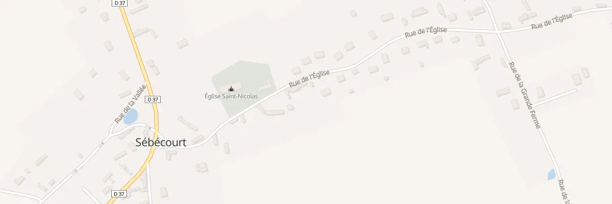 Plan du 8 Rue de l’Église à Sébécourt