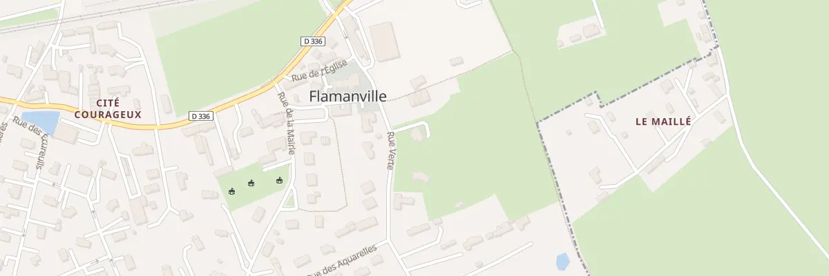 Plan du 11B Rue Verte à Flamanville
