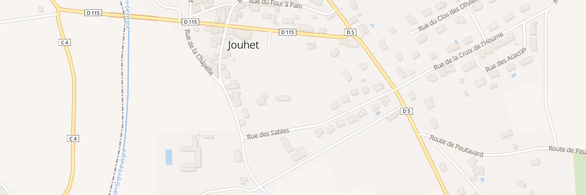 Plan du 14 Rue des Sables à Jouhet