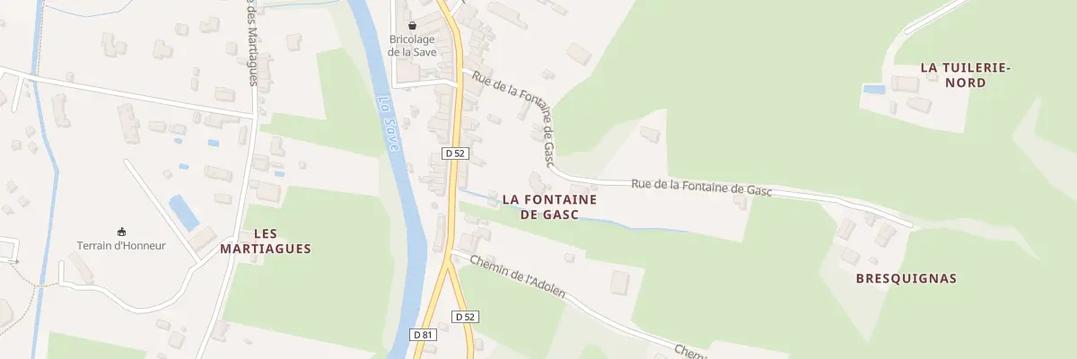 Plan du 6 Rue de la Fontaine de Gasc à L’Isle-en-Dodon