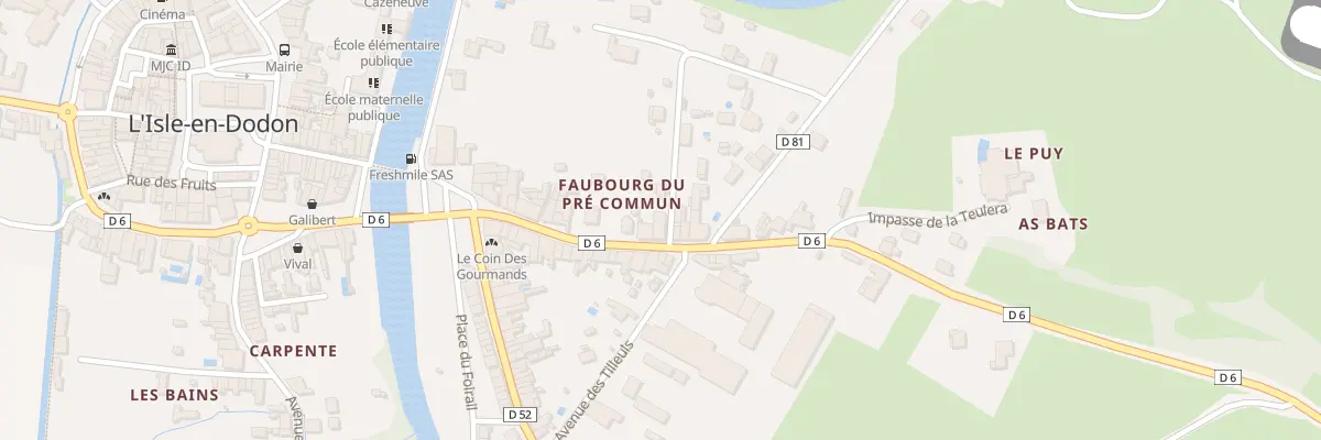 Plan du 1 Rue des Jardins à L’Isle-en-Dodon