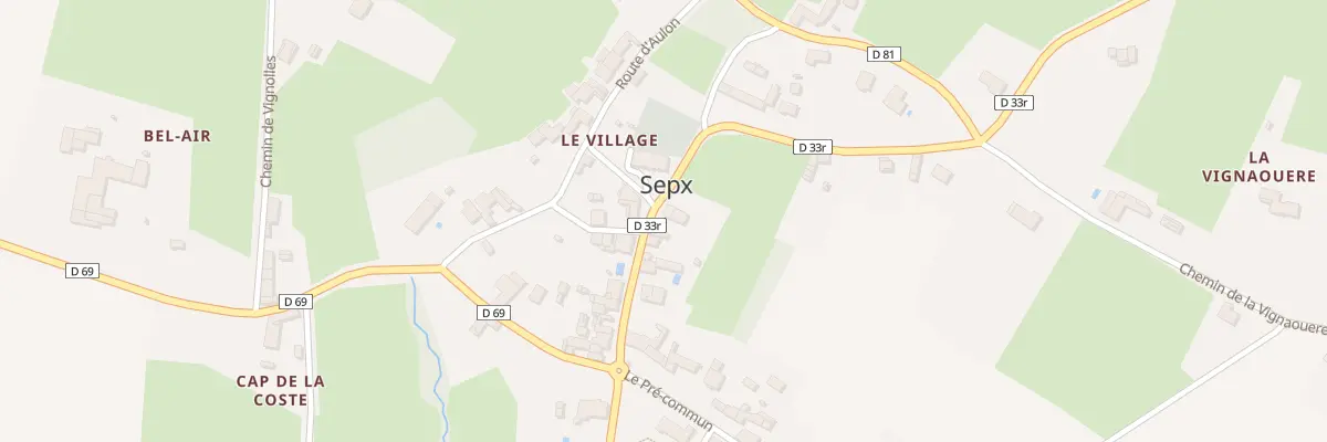 Plan du 14 Le Village à Sepx