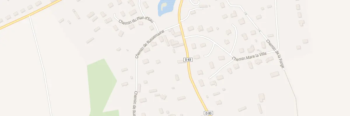 Plan du 58 Rte du Neubourg - Gros Theil au Bosc du Theil