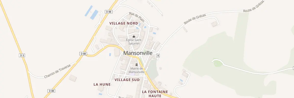 Plan du 25 Rte de Grézas à Mansonville