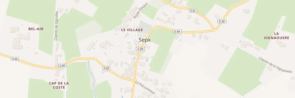 Plan du 15 Le Village à Sepx