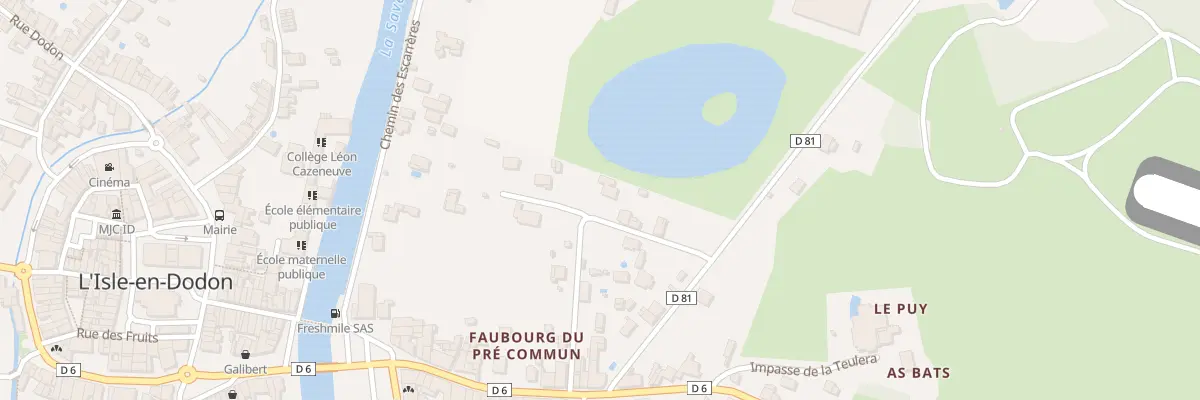 Plan du 13 Rue des Jardins à L’Isle-en-Dodon