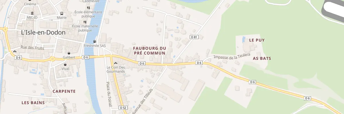 Plan du 37 Rue Sainte-Croix à L’Isle-en-Dodon
