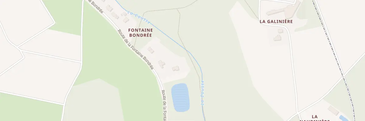 Plan du 1B Rte de la Fontaine Bondree à Vernou-sur-Brenne