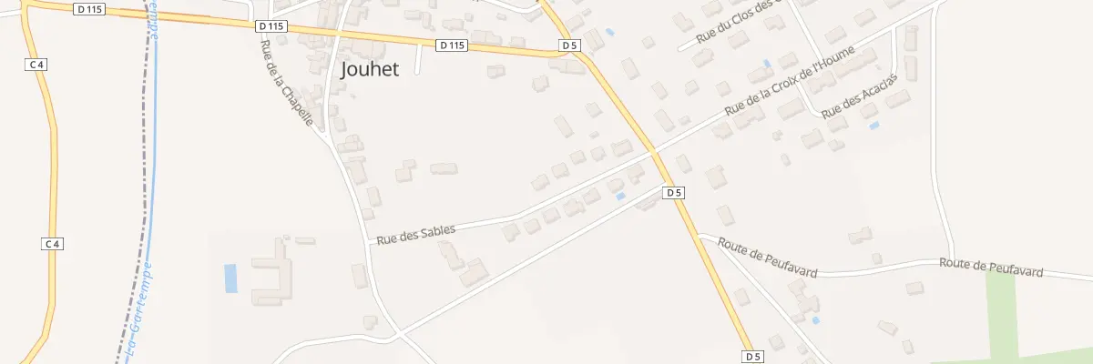 Plan du 10 Rue des Sables à Jouhet