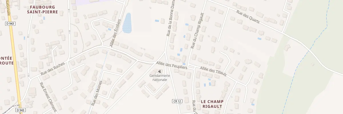 Plan du 4 All des Peupliers à Cormery