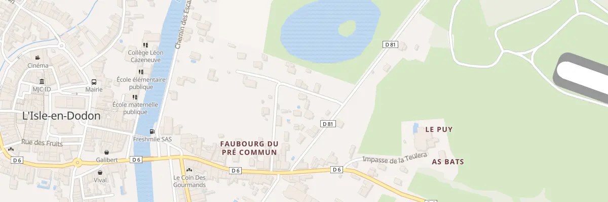 Plan du 6 Rue des Jardins à L’Isle-en-Dodon