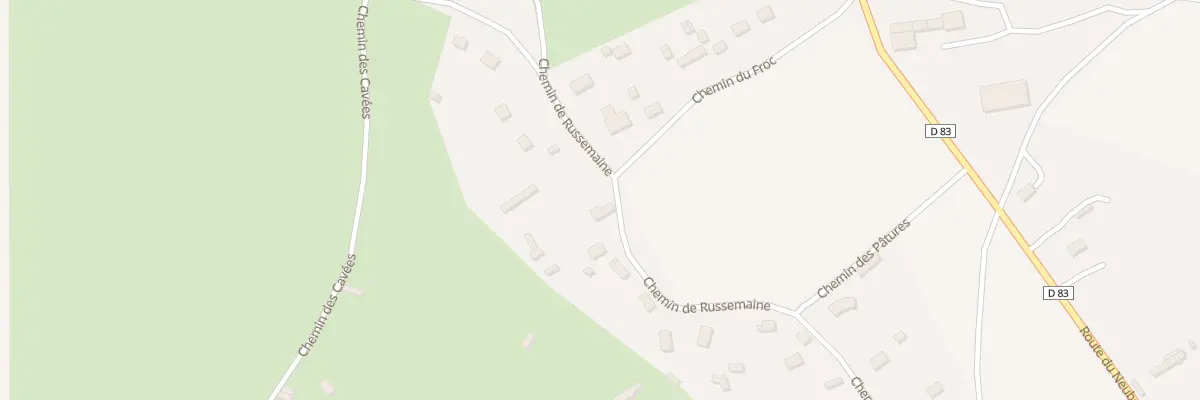 Plan du 192 Che de Russemaine au Bosc du Theil