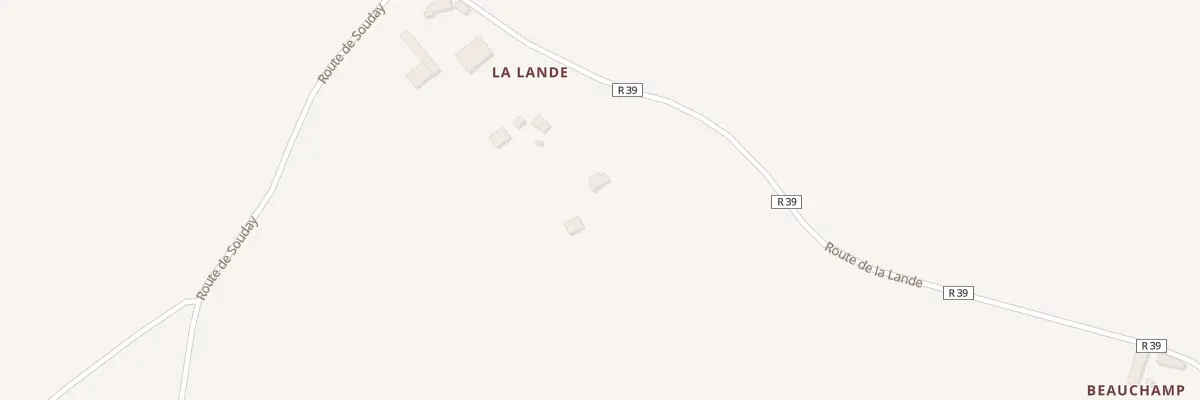 Plan du 6 Rte de la Lande à Baillou