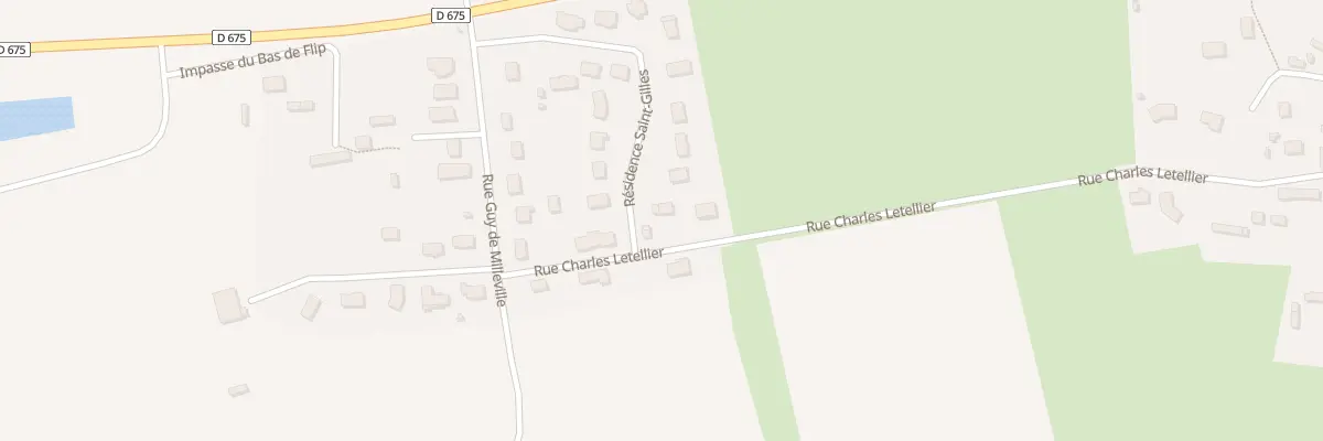 Plan du 617 Rue Charles Letellier à Bosgouet