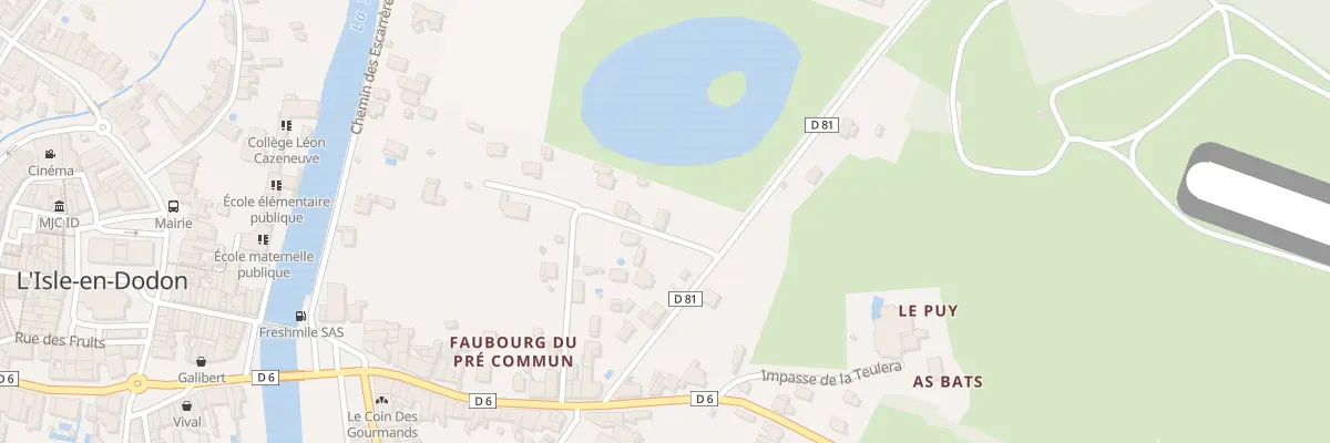 Plan du 929 Rue des Jardins à L’Isle-en-Dodon