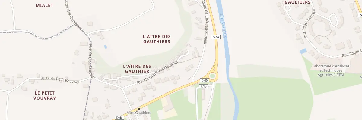 Plan du 3 Rue de l’Aitre des Gauthier à Vernou-sur-Brenne