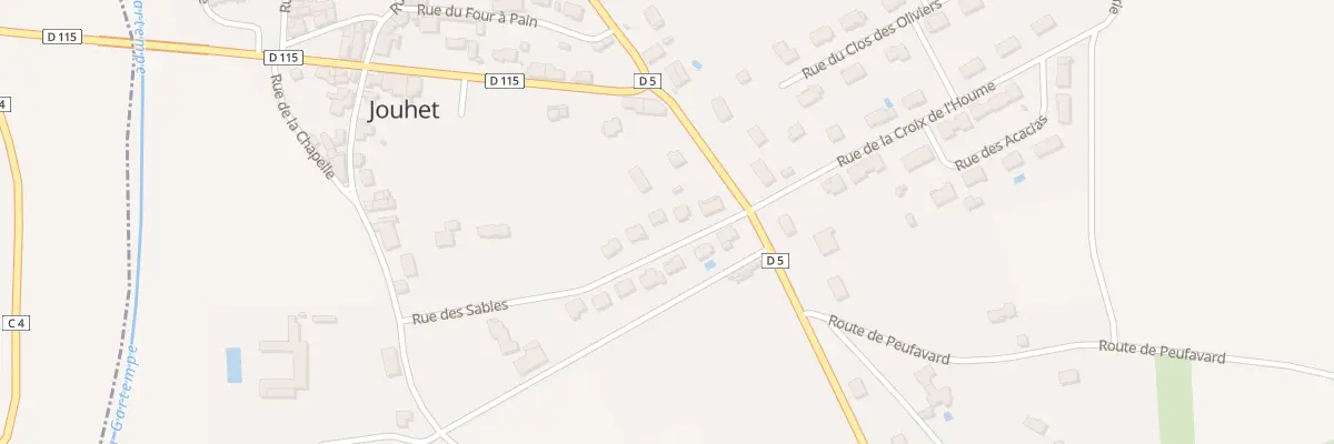 Plan du 6 Rue des Sables à Jouhet
