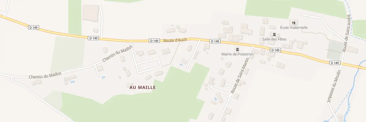 Plan du 159 Rte d’Auch à Polastron