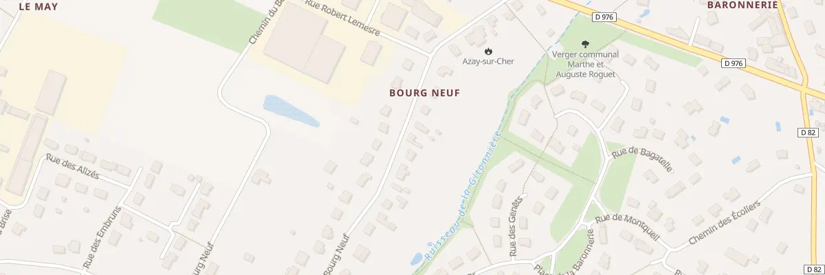 Plan du 18 Rue du Bourg Neuf à Azay-sur-Cher