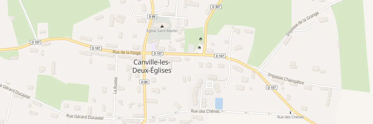 Plan du 8 Rte de Saint Laurent à Canville-les-Deux-Églises