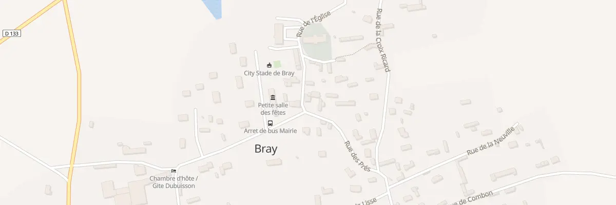 Plan du 2 Rue de l’Église à Bray