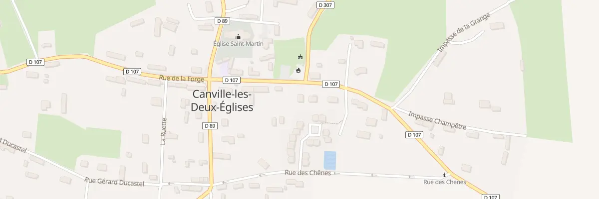Plan du 12 Rte de Saint Laurent à Canville-les-Deux-Églises