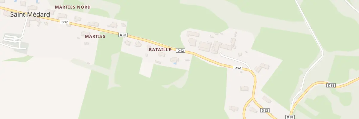 Plan du 41 Bataille à Saint-Médard