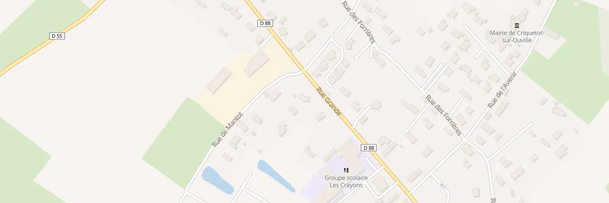 Plan du 2205 Rue Grande à Criquetot-sur-Ouville