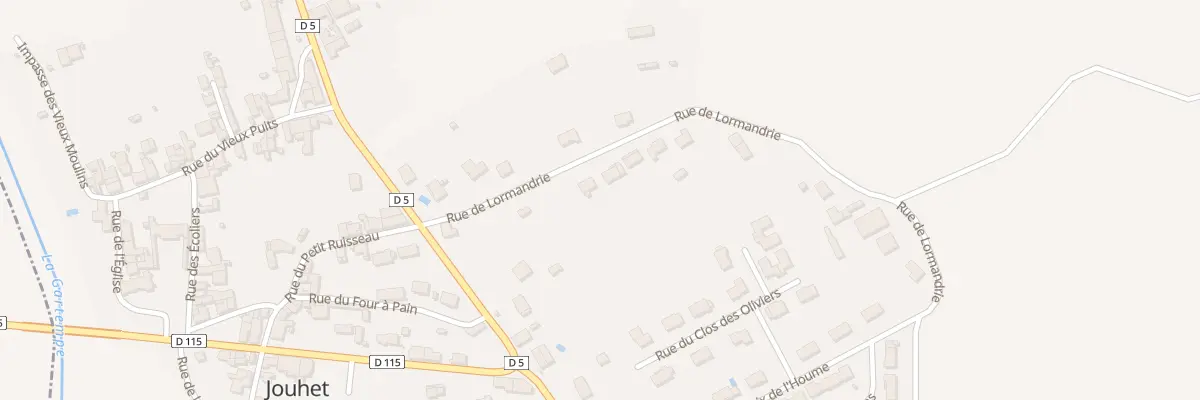 Plan du 8 Rue de Lormandrie à Jouhet