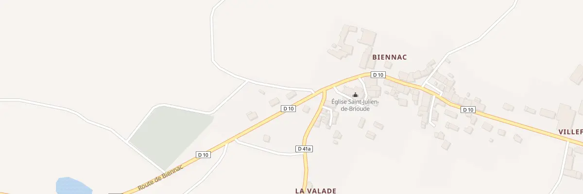 Plan du 9 Av de Biennac à Rochechouart