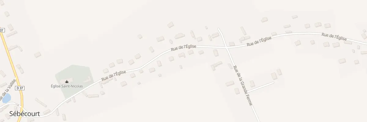 Plan du 18 Rue de l’Église à Sébécourt