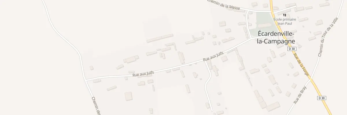 Plan du 14 Rue aux Juifs à Écardenville-la-Campagne