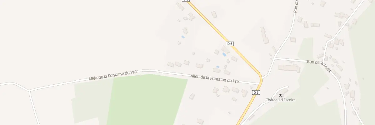 Plan du 12 All de la Fontaine du Pré à Escoire