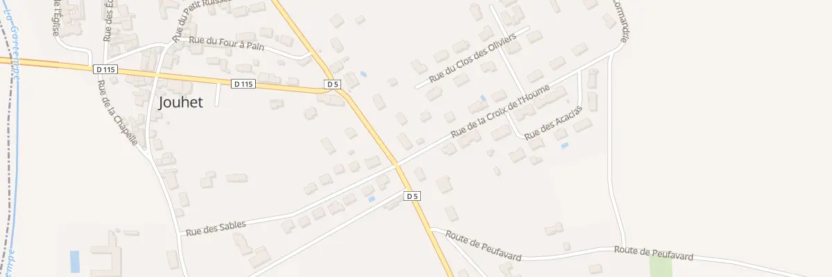 Plan du 1 Rue de la Croix de l’Houme à Jouhet