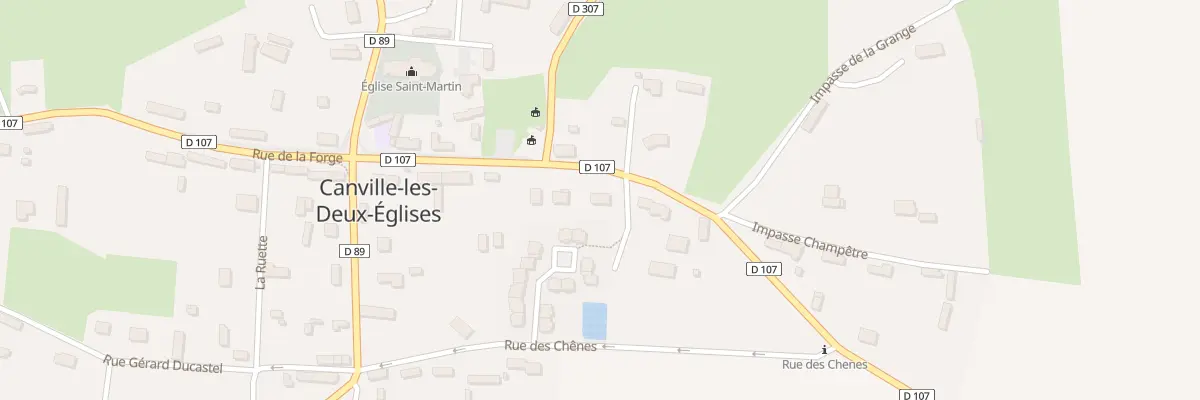 Plan du 16 Rte de Saint Laurent à Canville-les-Deux-Églises