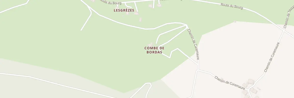 Plan du 587 Che de Curemaure à Dondas