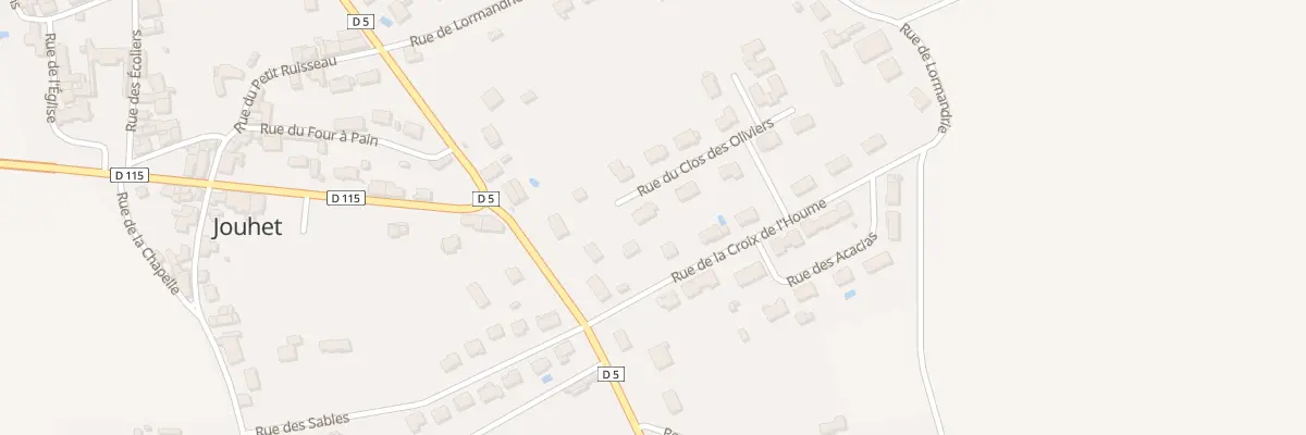 Plan du 2 Rue du Clos des Oliviers à Jouhet