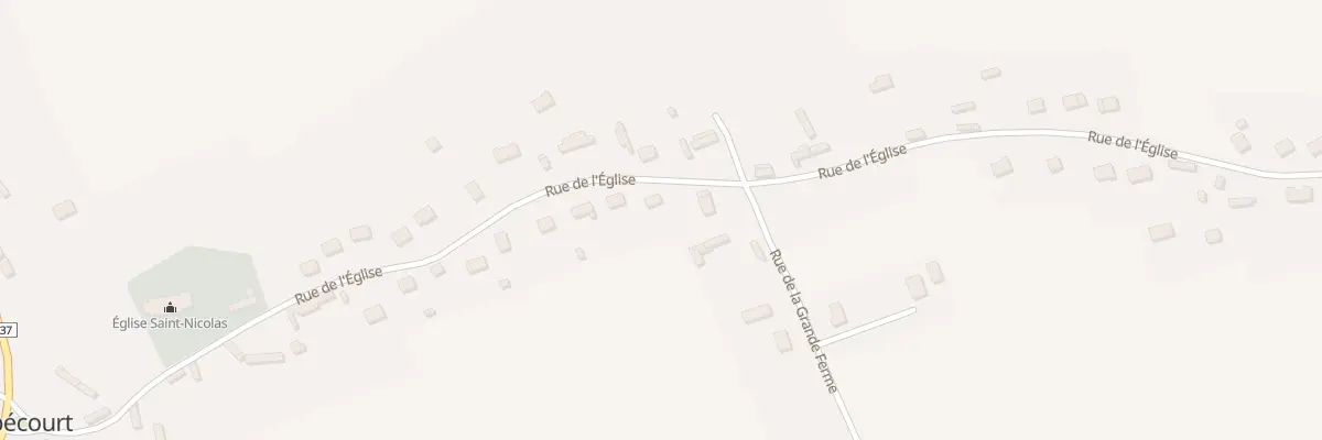 Plan du 22 Rue de l’Église à Sébécourt