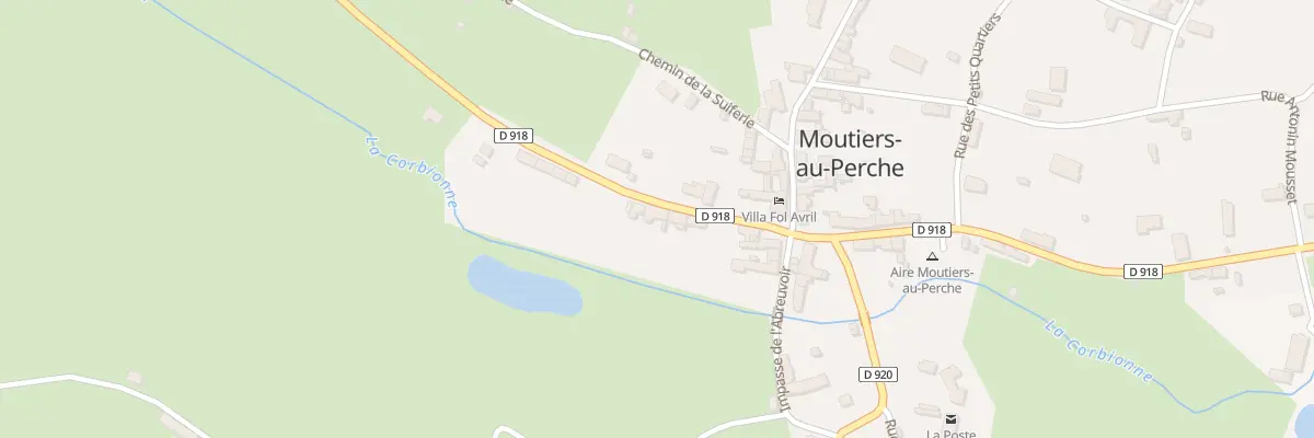Plan du 9 Rue des Fers Chauds à Moutiers-au-Perche