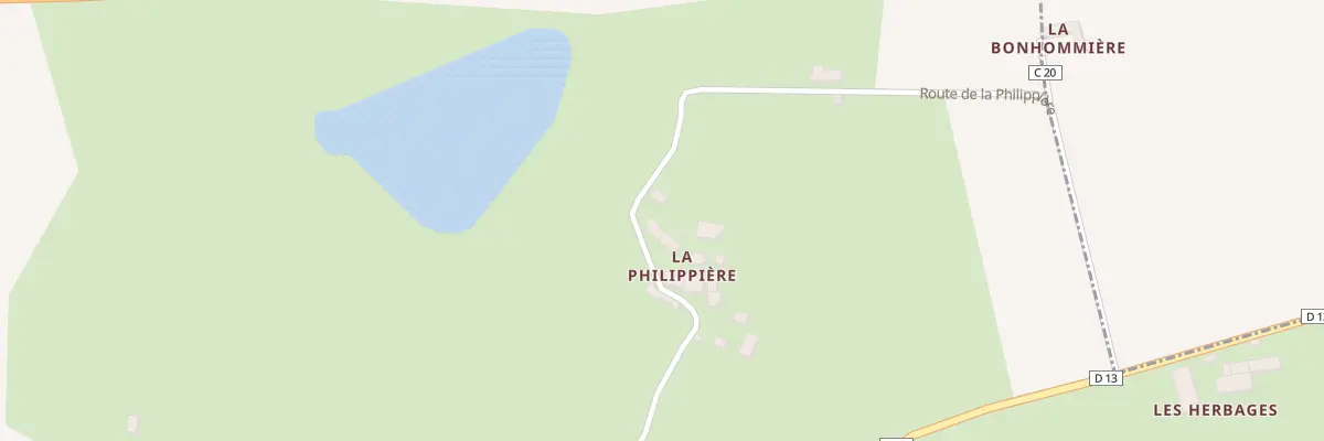 Plan du 10 La Philippiere à Saint-Bomer