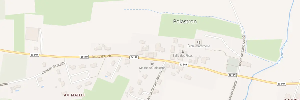 Plan du 74 Rte d’Auch à Polastron
