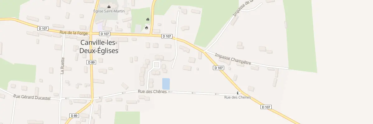 Plan du 7 Rue des Chenes à Canville-les-Deux-Églises