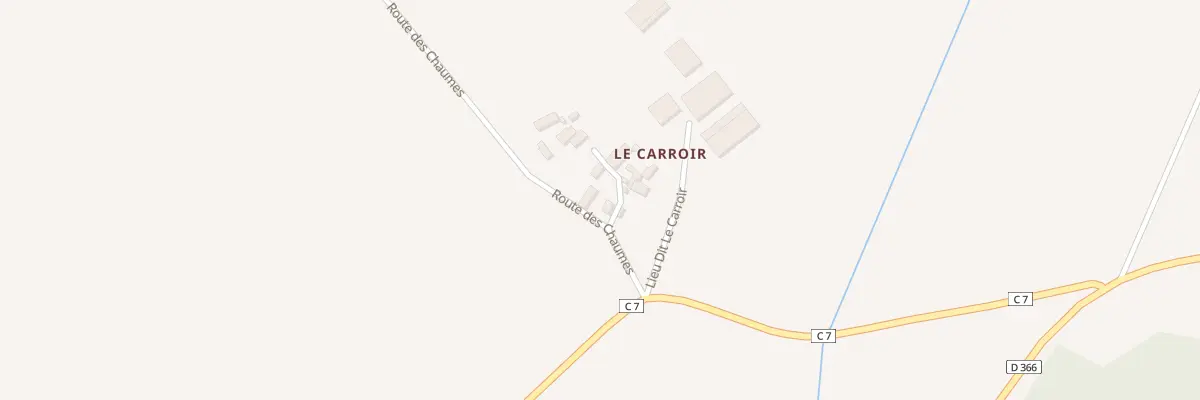 Plan du 1 Le Carroir à Chaumussay