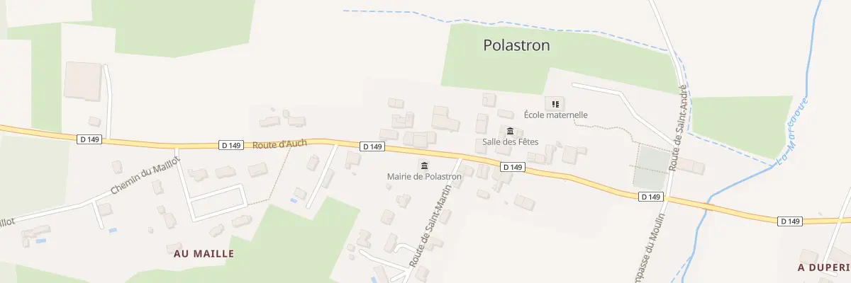 Plan du 50 Rte d’Auch à Polastron