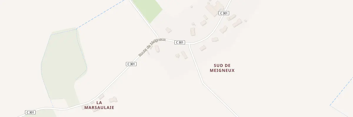 Plan du 226 Sud de Meigneux à Tauxigny-Saint-Bauld
